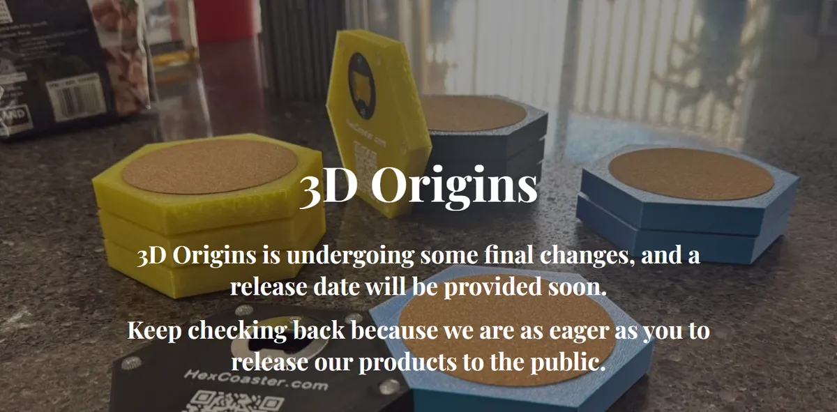 The 3D Origins home page